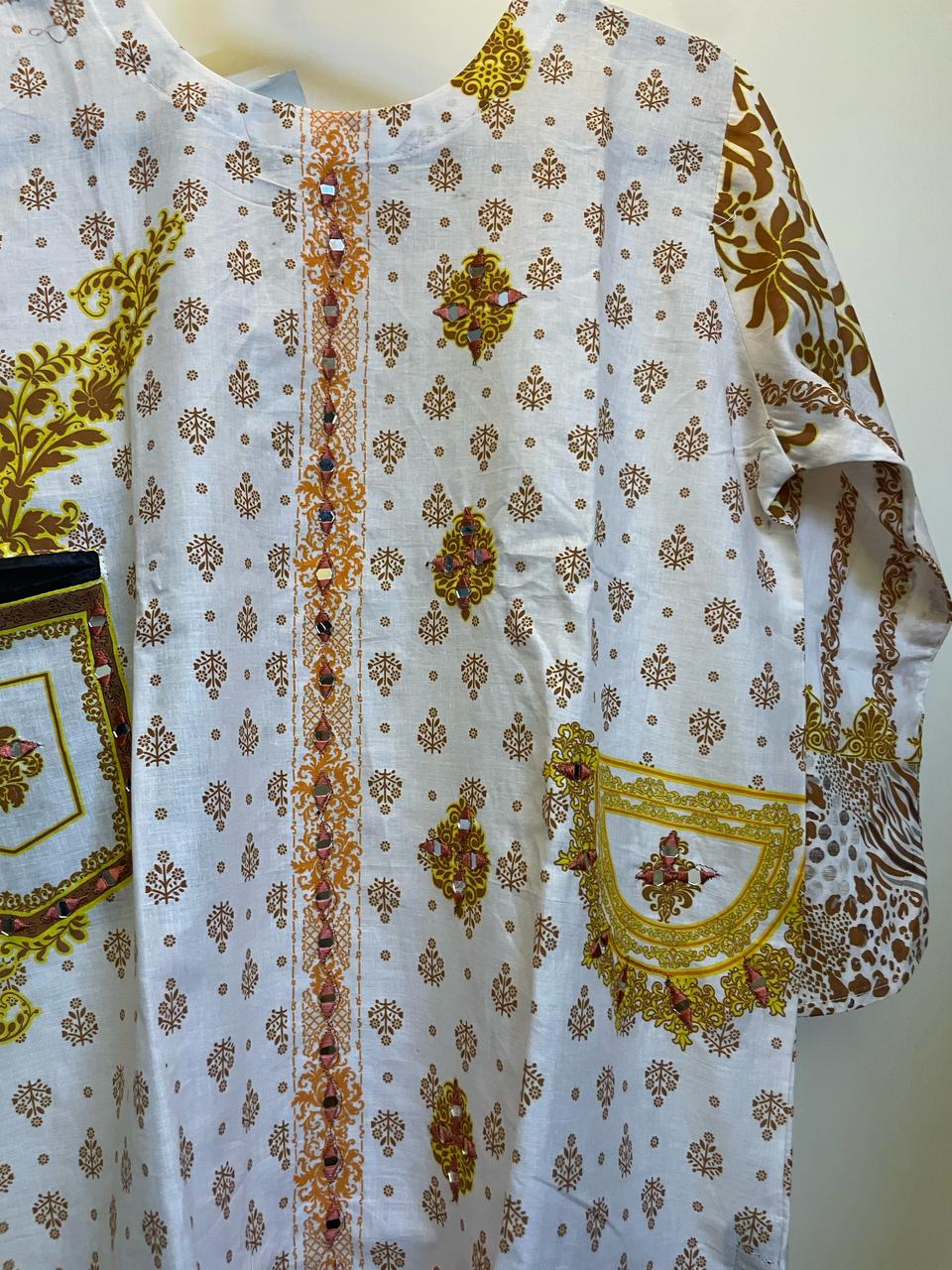 "Royal Garden Breeze – Ethnic Elegance Dress" Stitched 3 Piece